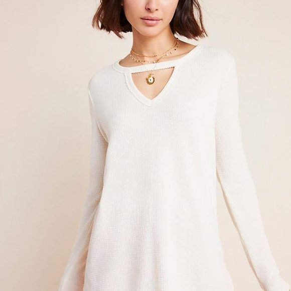 Anthropologie | NWT Nadia Waffle Tunic Top - Picture 15 of 16